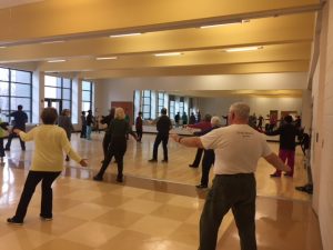 typical tai chi practice at White Oak recreation center